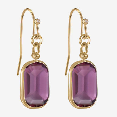 Liz Claiborne Womens Oval Drop Earrings