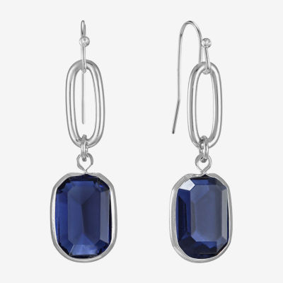 Liz Claiborne Womens Oval Drop Earrings