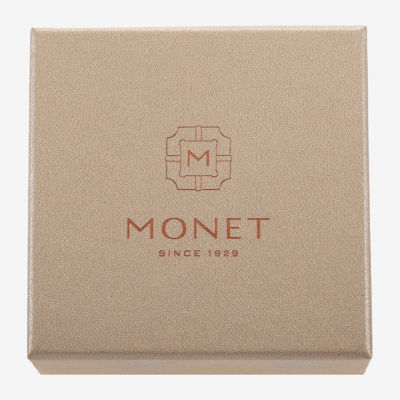 Monet Jewelry Gray Glass Pin