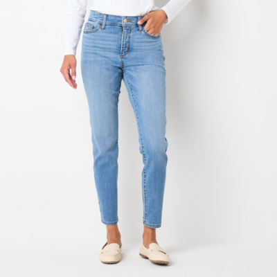 St. John's Bay Womens Mid Rise Skinny Fit Jean