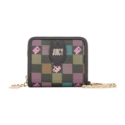 Juicy By Juicy Couture Checkmate Zip Around Womens Zip Around Wallet