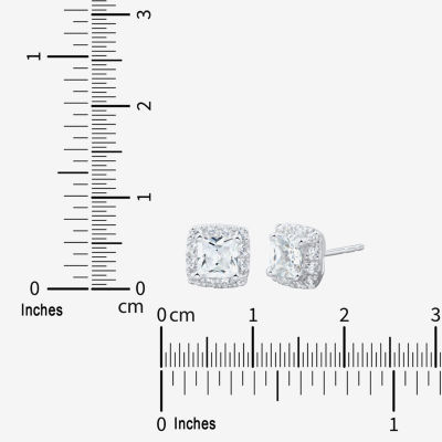 (H-I / Si1-Si2) 1 1/2 CT. T.W. Lab Grown White Diamond 10K White Gold Stud Earrings