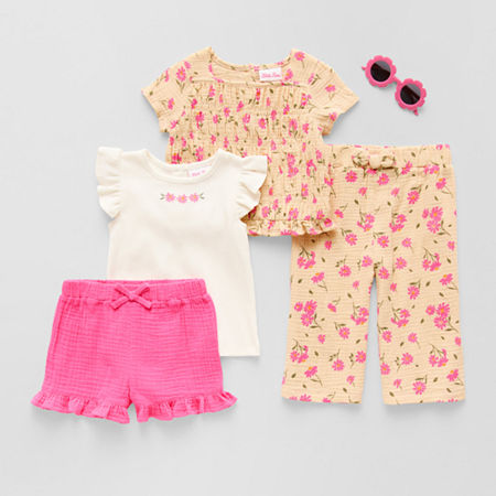 Little Lass Toddler Girls Short Set, 3t, Pink