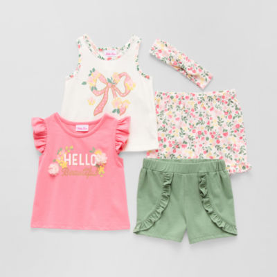 Little Lass Toddler Girls 5-pc. Short Set