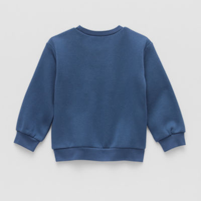 Okie Dokie Toddler & Little Girls Crew Neck Fleece Long Sleeve Sweatshirt