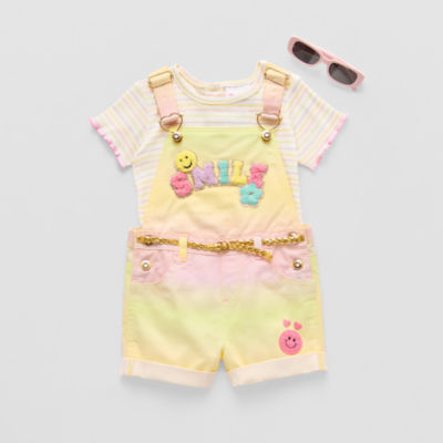 Little Lass Toddler Girls 2-pc. Shortall Set