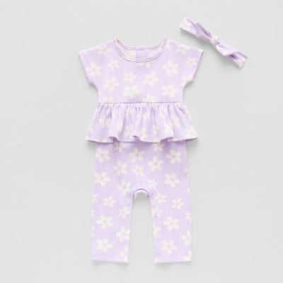 Grayson Little Baby Girls Short Sleeve Jumpsuit