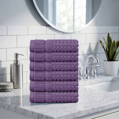 Home Weavers Inc Willow Collection 100% Cotton Zero Twist 6-pc. Quick Dry Bath Towel Set