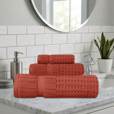 Home Weavers Inc Willow Collection 100% Cotton Zero Twist Super Absorbent 3-pc. Quick Dry Bath Towel Set
