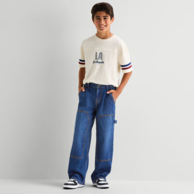 Thereabouts Little & Big Kid Boys Adjustable Waist Workwear Loose Fit Jean