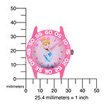Disney Cinderella Kids Time Teacher Pink Nylon Fast Strap Watch