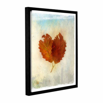 Brushstone Leaf III Gallery Wrapped Floater-Framed Canvas Wall Art