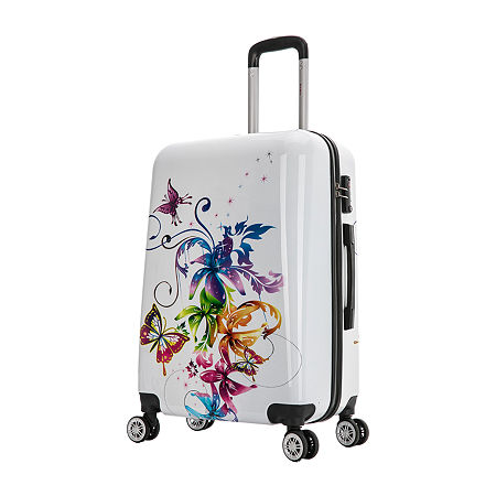 InUSA Fusion 24" Hardside Lightweight Luggage, One Size, White