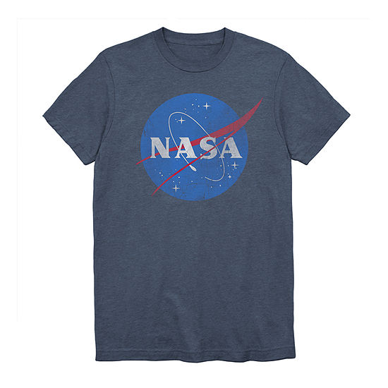Nasa Mens Crew Neck Short Sleeve Regular Fit Graphic T-Shirt