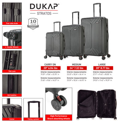 Dukap STRATOS 3-pc. Hardside Lightweight Luggage Set