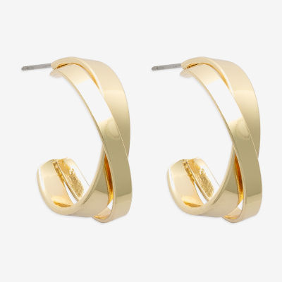 Mixit Gold Tone Hypoallergenic Stainless Steel Hoop Earrings