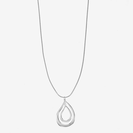Liz Claiborne Orbital 17 Inch Snake Pendant Necklace - JCPenney