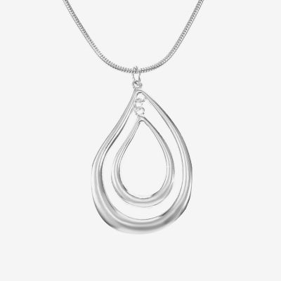 Liz Claiborne Orbital Womens 17 Inch Pendant Necklace
