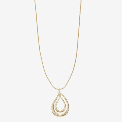 Liz Claiborne Orbital 17 Inch Snake Pendant Necklace