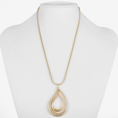 Liz Claiborne Orbital 17 Inch Snake Pendant Necklace