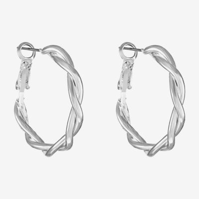 Liz Claiborne Twisted Hoop Earrings