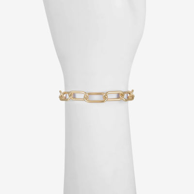 Liz Claiborne 7.25 Inch Paperclip Link Bracelet