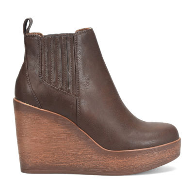 BOC by Born Womens Athalia Wedge Heel Booties