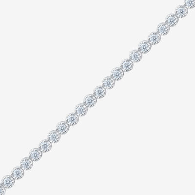 H-I/ I1) CT. T.W. Lab Grown White Diamond 10K White Gold 7.25 Inch Tennis Bracelet