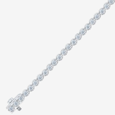 H-I/ I1) CT. T.W. Lab Grown White Diamond 10K White Gold 7.25 Inch Tennis Bracelet