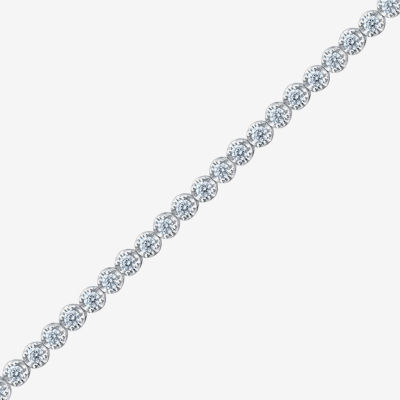 H-I / I1) CT. T.W. Lab Grown Diamond 10K White Gold Inch Tennis Bracelet