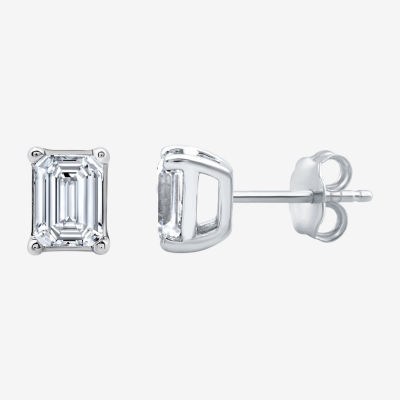 Ever Star (H-I / Si2-I1) 1/2 CT. T.W. Lab Grown White Diamond 10K White Gold Stud Earrings