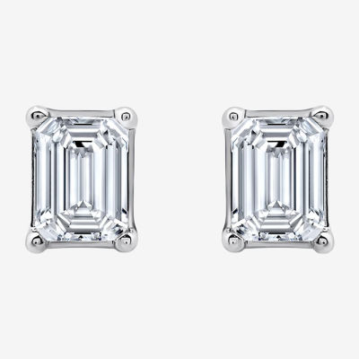 Ever Star (H-I / Si2-I1) 1/2 CT. T.W. Lab Grown White Diamond 10K White Gold Stud Earrings