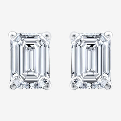 Ever Star (H-I / Si2-I1) 2 CT. T.W. Lab Grown White Diamond 14K White Gold Stud Earrings