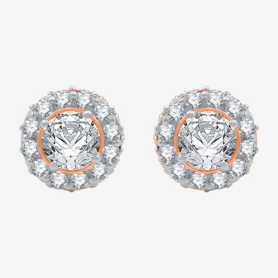 Ever Star (H-I / Si2-I1) 3 CT. T.W. Lab Grown White Diamond 14K Gold 10.8mm Round Stud Earrings