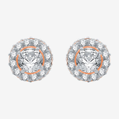 Ever Star (H-I / Si2-I1) 3 CT. T.W. Lab Grown White Diamond 14K Gold 10.8mm Round Stud Earrings