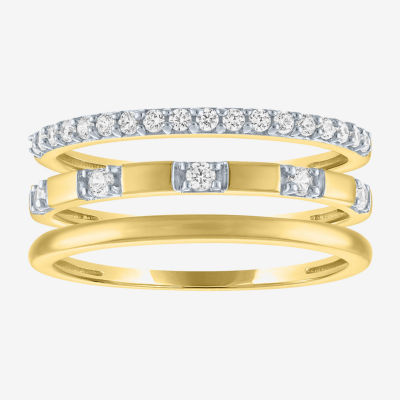 G-H / I1-I2) 1/ CT. T.W. Lab Grown White Diamond 10K Gold Band