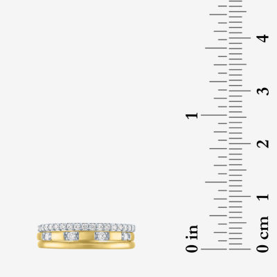 G-H / I1-I2) 1/ CT. T.W. Lab Grown White Diamond 10K Gold Band