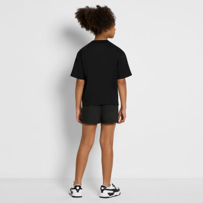 PUMA Big Girls Crew Neck Short Sleeve Graphic T-Shirt