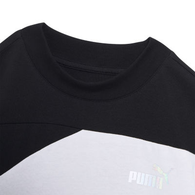 PUMA Big Girls Crew Neck Short Sleeve Graphic T-Shirt