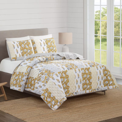 Modern Heirloom Saffron 3-pc. Quilt Set