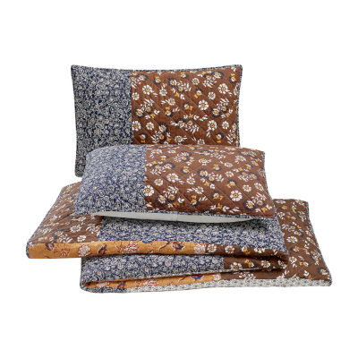 Laurel & Mayfair Tonal Global 3-pc. Quilt Set