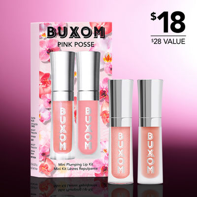 Buxom Pink Posse Mini Plumping Lip Gloss Set