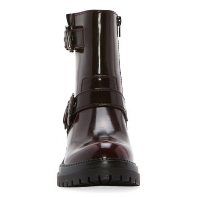 Arizona Jean Co Womens Tilpa Moto Stacked Heel Combat Boots