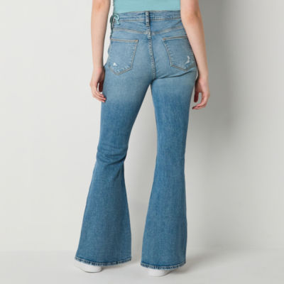 Arizona - Juniors Long Womens Low Rise Flare Leg Jean