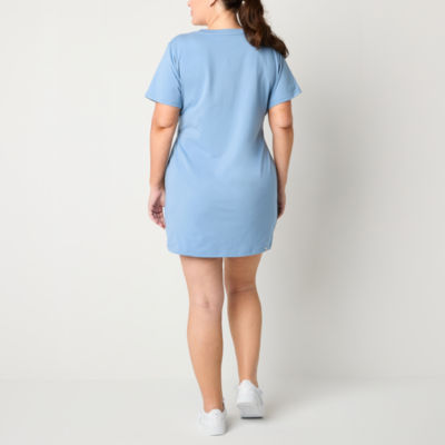 PUMA Plus Short Sleeve Midi Shirt Dress