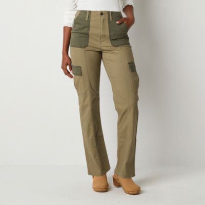 a.n.a Womens High Rise Straight Cargo Pant