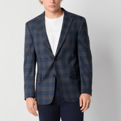 Collection By Michael Strahan Mens Plaid Classic Fit Sport Coat