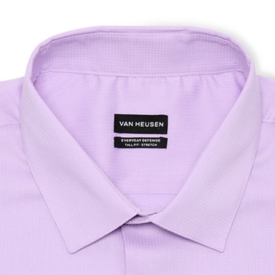 Van Heusen Big and Tall Everyday Defense Mens Classic Fit Wrinkle Free Long Sleeve Dress Shirt