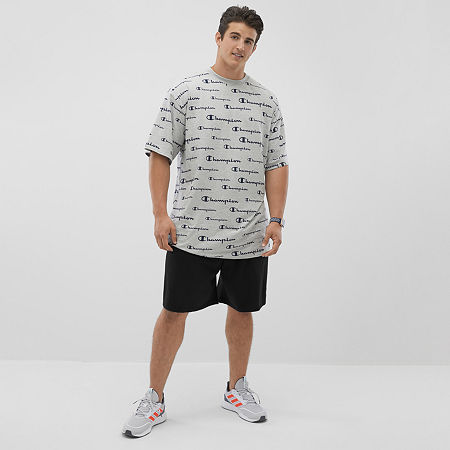 Champion Jersey Mens 10" Big and Tall Workout Shorts, 4x-large, Black