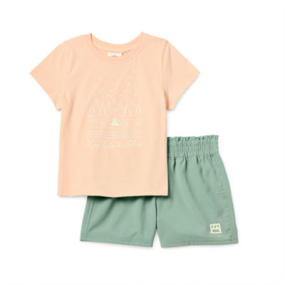 Avalanche Little Girls 2-pc. Short Set